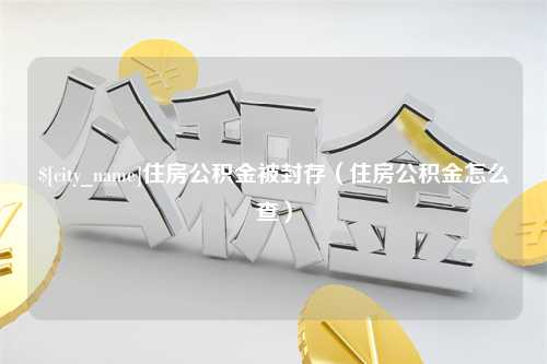 衡阳住房公积金被封存（住房公积金怎么查）